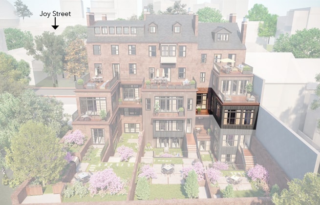 Site Plan - 3 Joy St - Residence 2