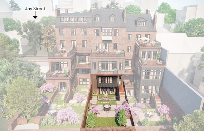 Site Plan - 4 Joy St - Residence 1