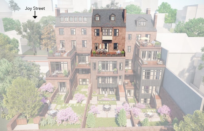 Site Plan - 4 Joy St - Residence 3